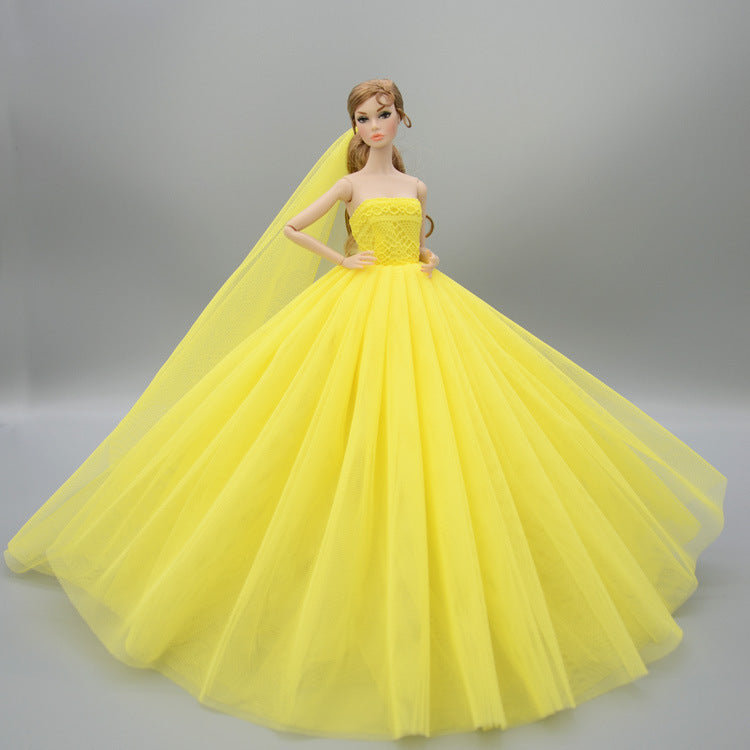 Wedding Dress Big Skirt Veil