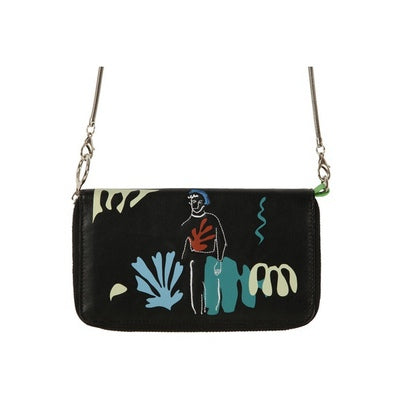 YIZISToRE New Creative PU Leather Women Crossbody Long Wallets Fashion Bags in LINES Series(FUN KIK Store)