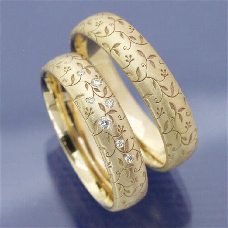 European And American Fashion Luxury Diamond Ring