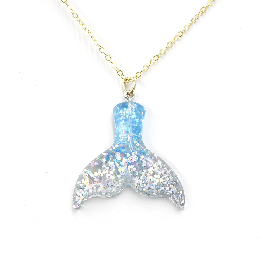 Mermaid Sequined Fishtail Necklace