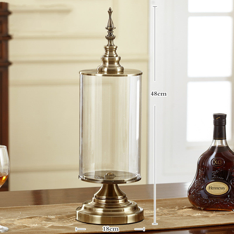 Flower Arrangement Vase Creative Transparent Storage Jar Luxury Decoration Ornaments