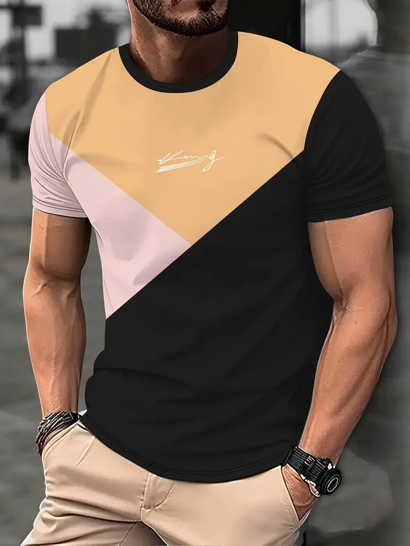 Men's Clothing Sports Digital 3DT T-Shirt Short Sleeve