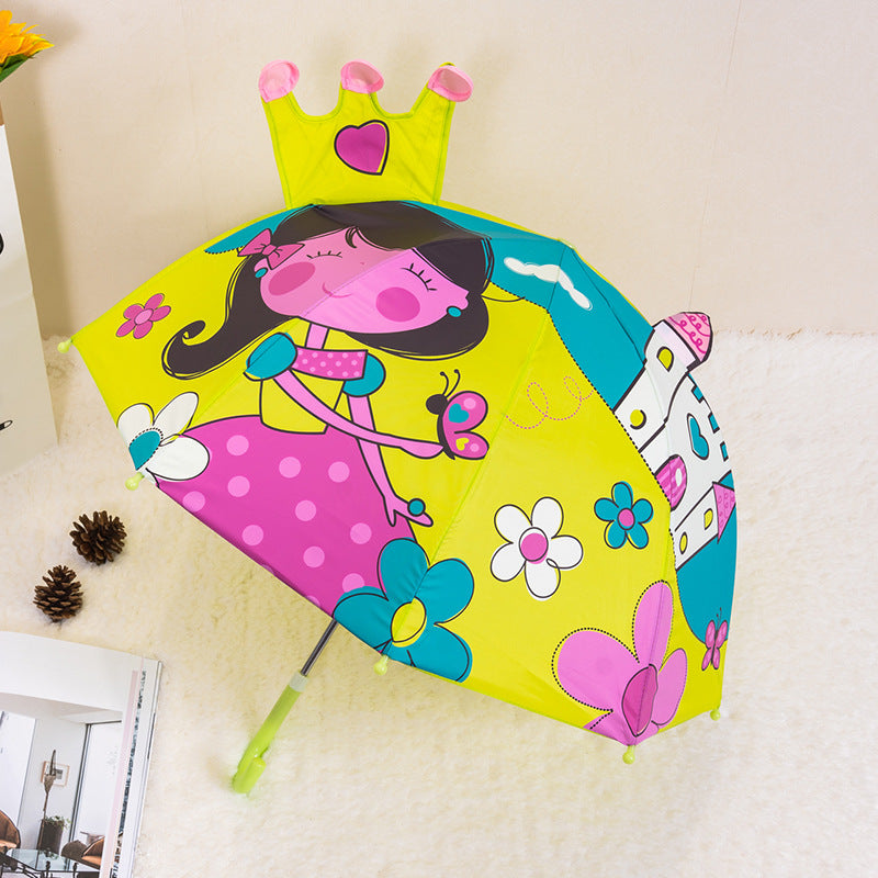 Cartoon Cartoon Silver Plastic Umbrella