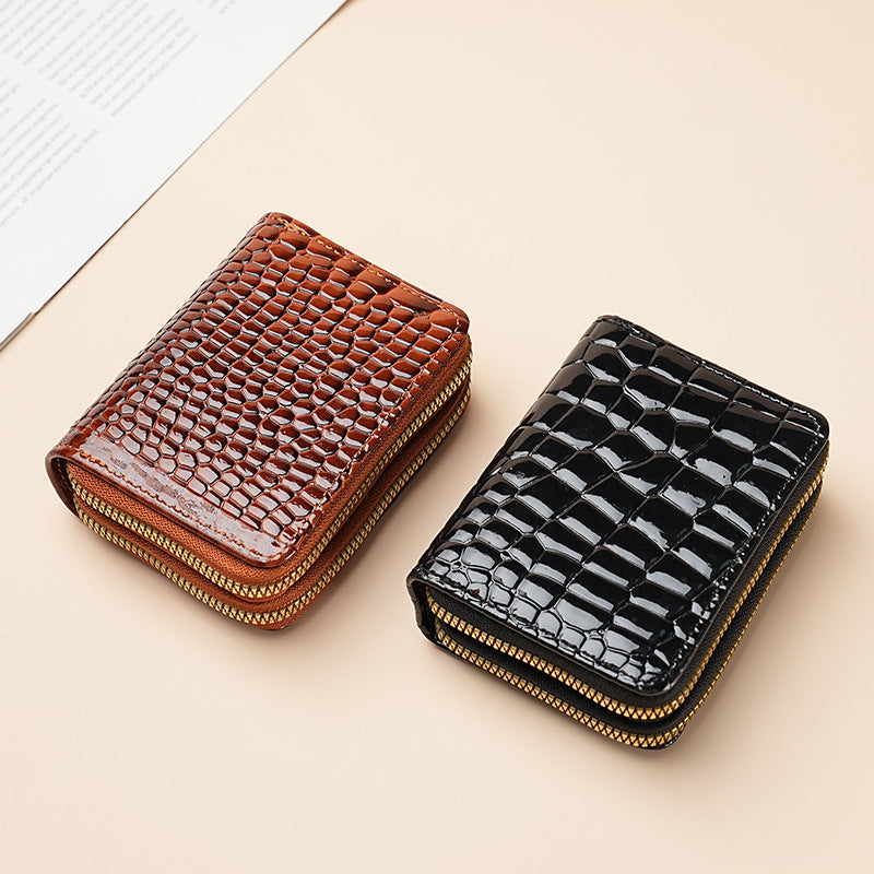 Large Capacity Card Sleeve Zipper Coin Purse For Women
