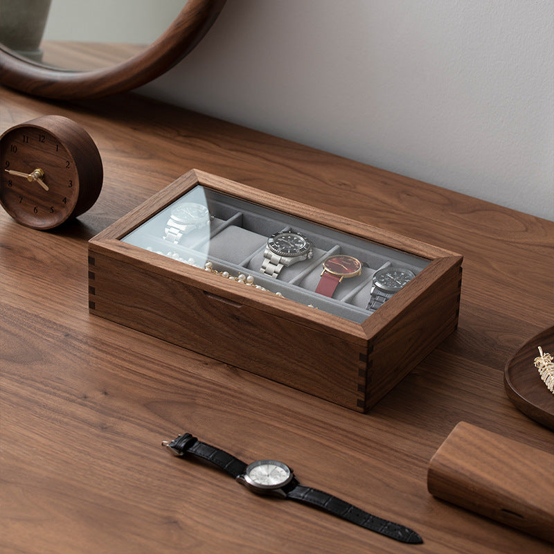 Black Walnut Watch Storage Case