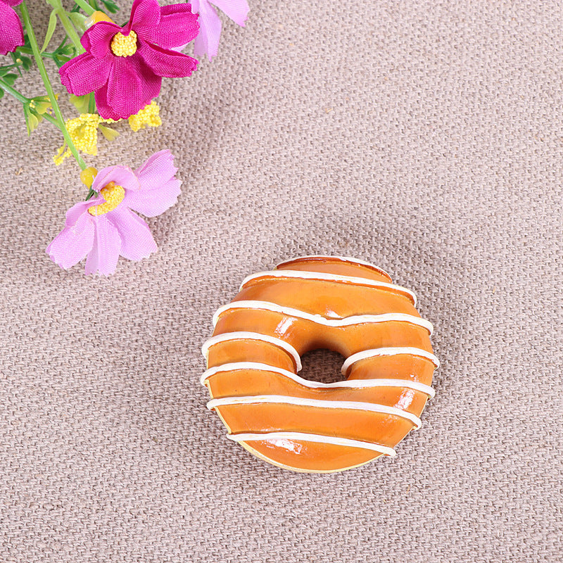 Donut Refrigerator Magnet Food Bread Simulation Three-Dimensional Magnet Magnetic Creative Refrigerator Magnet