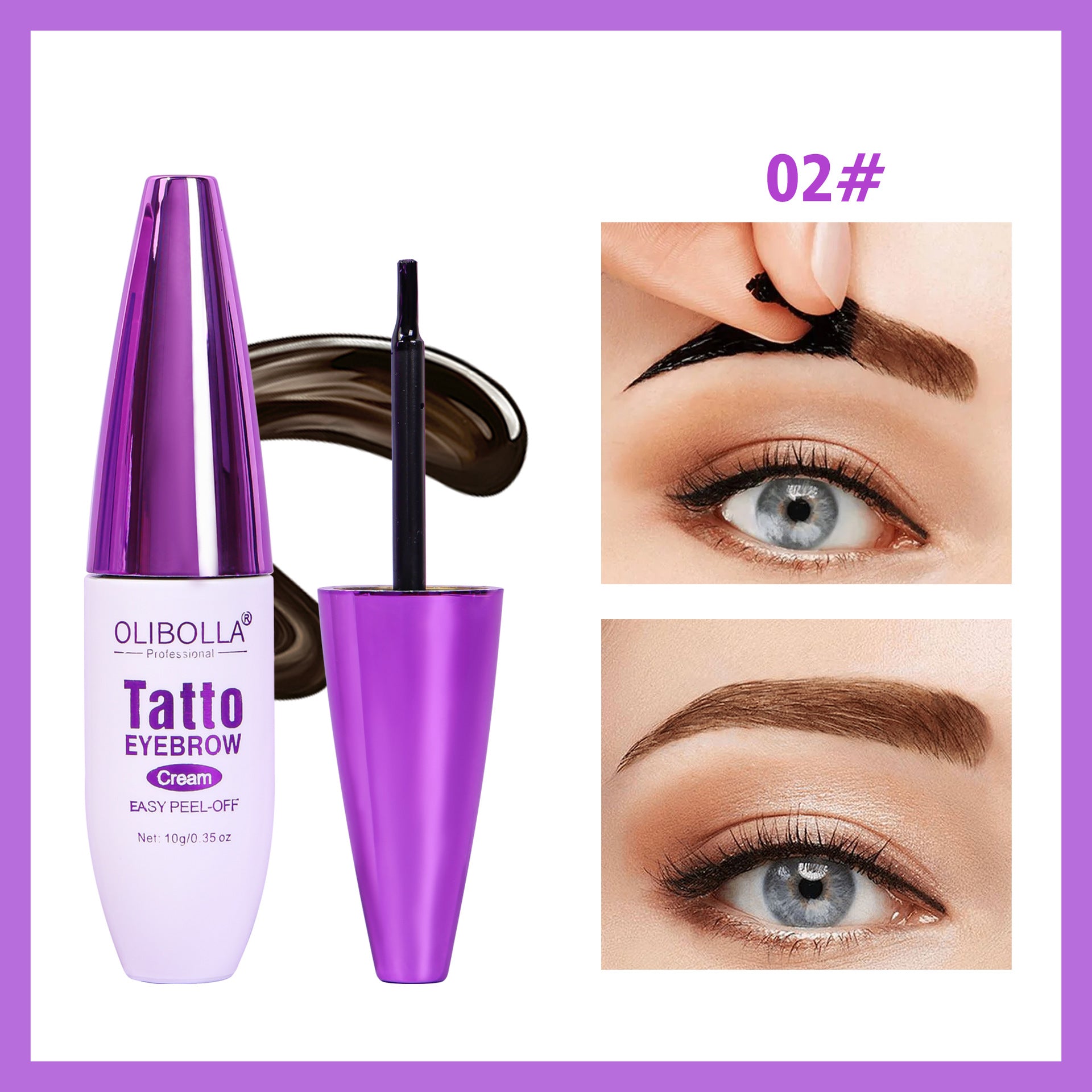 Durable Waterproof Colorfast Semi-Permanent Brow Cream