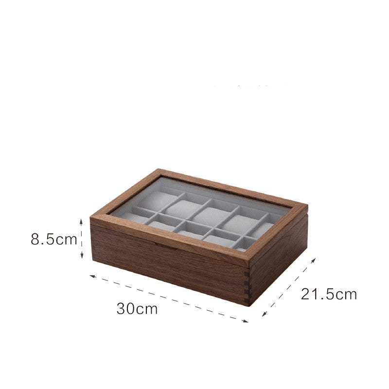 Black Walnut Watch Storage Case