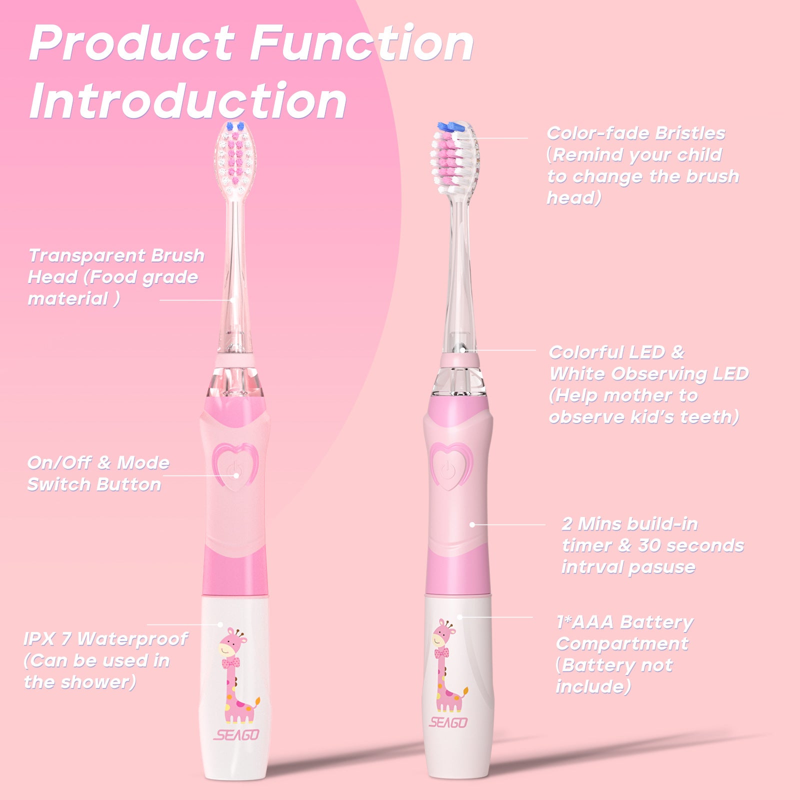 Children's Cartoon Soft Bristle Smart Automatic Toothbrush