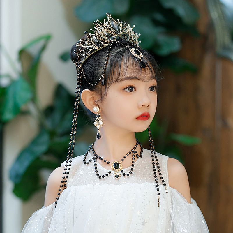 Children's Lolita Fringed Crown Catwalk Crown Hair Accessories