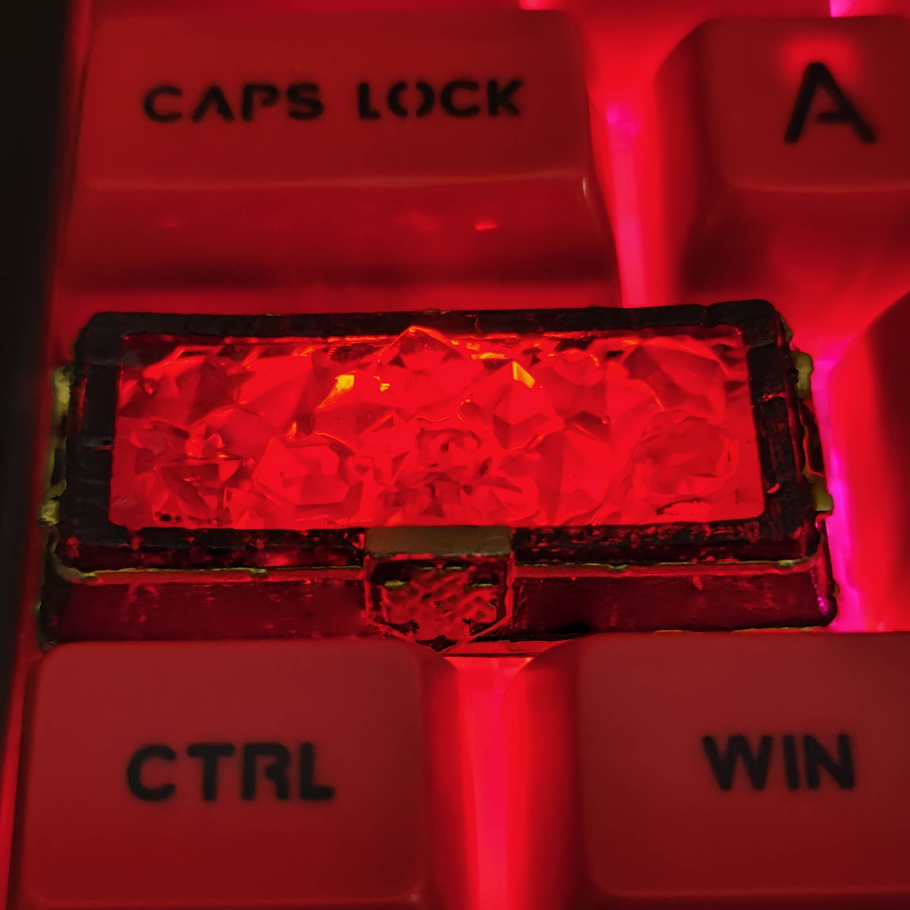 Fashion Mechanical Keyboard Flame Crystal Keycap
