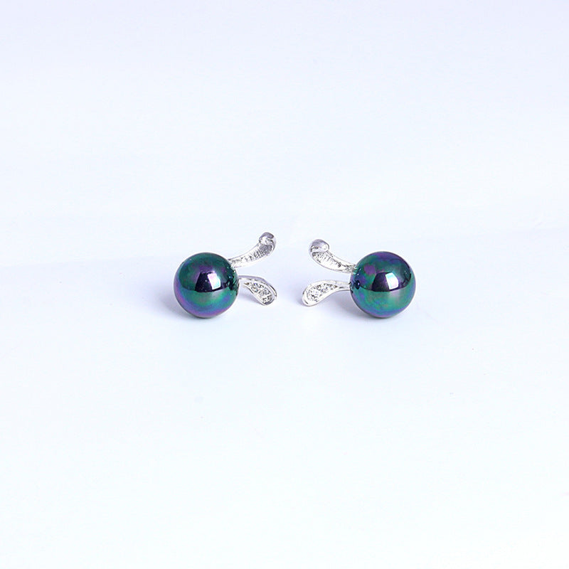 Rabbit Earring Jewelry 925 Silver Pearls Stud Earing For Kids Children