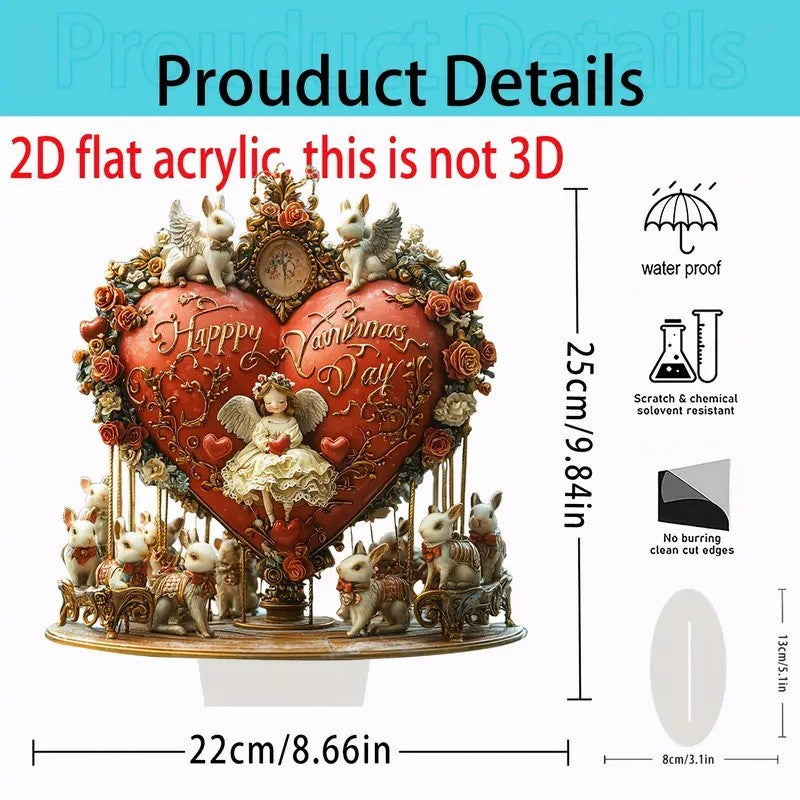 Acrylic Standing Sign Decoration Customized Crafts Give