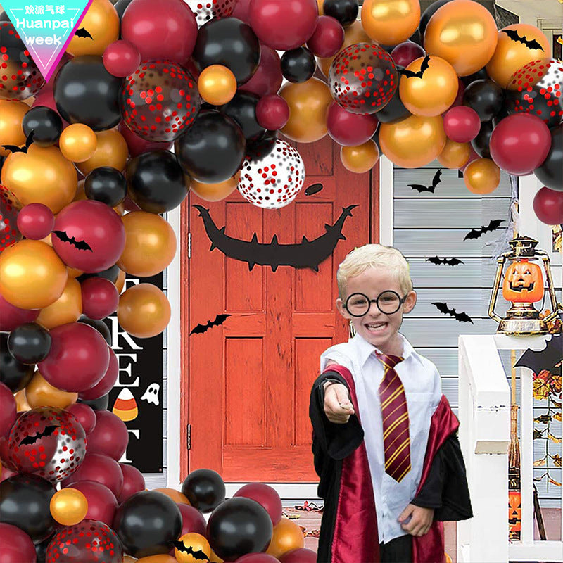 Balloon Set Bat Latex Balloon Halloween Balloon Chain Set Balloon