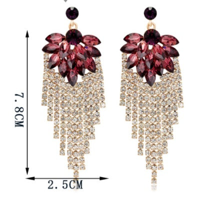 Shiny Rhinestone Earrings