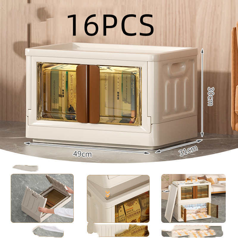 Installation Free Plastic Storage Box Transparent Folding And Foldable
