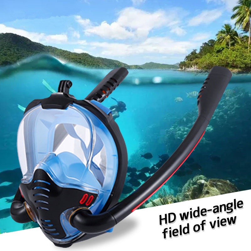Double Tube Silicone Full Dry Diving Headgear
