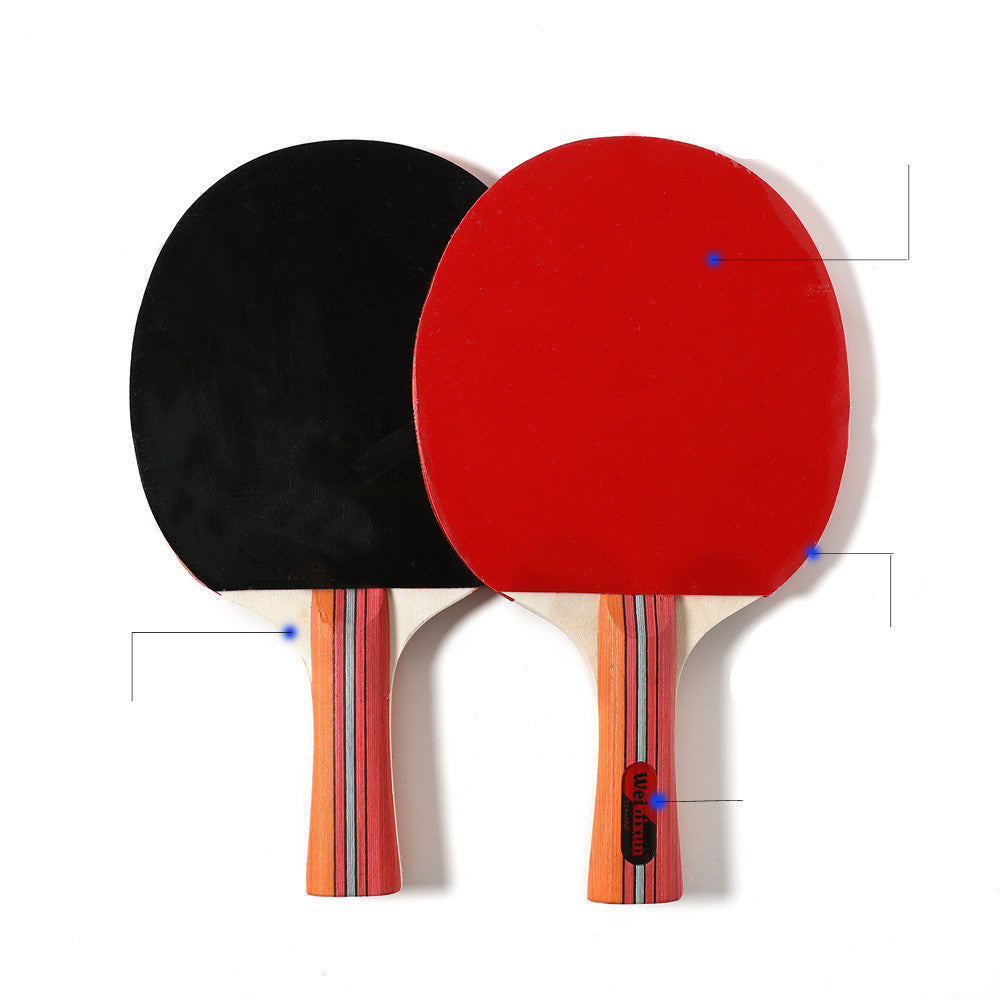 Double Reverse Rubber Horizontal Racket Ping Pong Packet