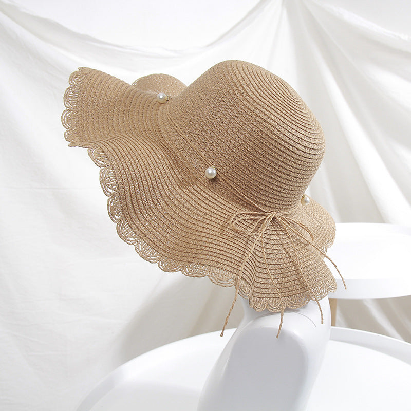 Bow Knot Big Brim Korean Version Travel Beach Sunscreen Hat