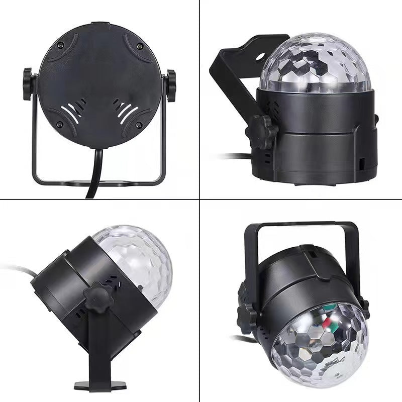Remote Control LED Magic Ball Mini Crystal Seven-Color Ambience Light