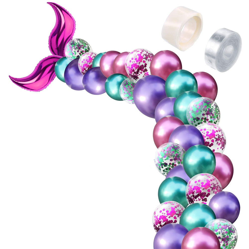 Mermaid Tail Shaped Latex Balloon