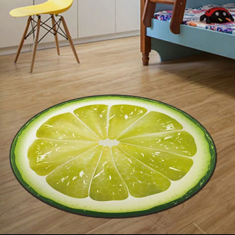 3D Super Soft Cartoon Round Rug Living Room Yoga Mat