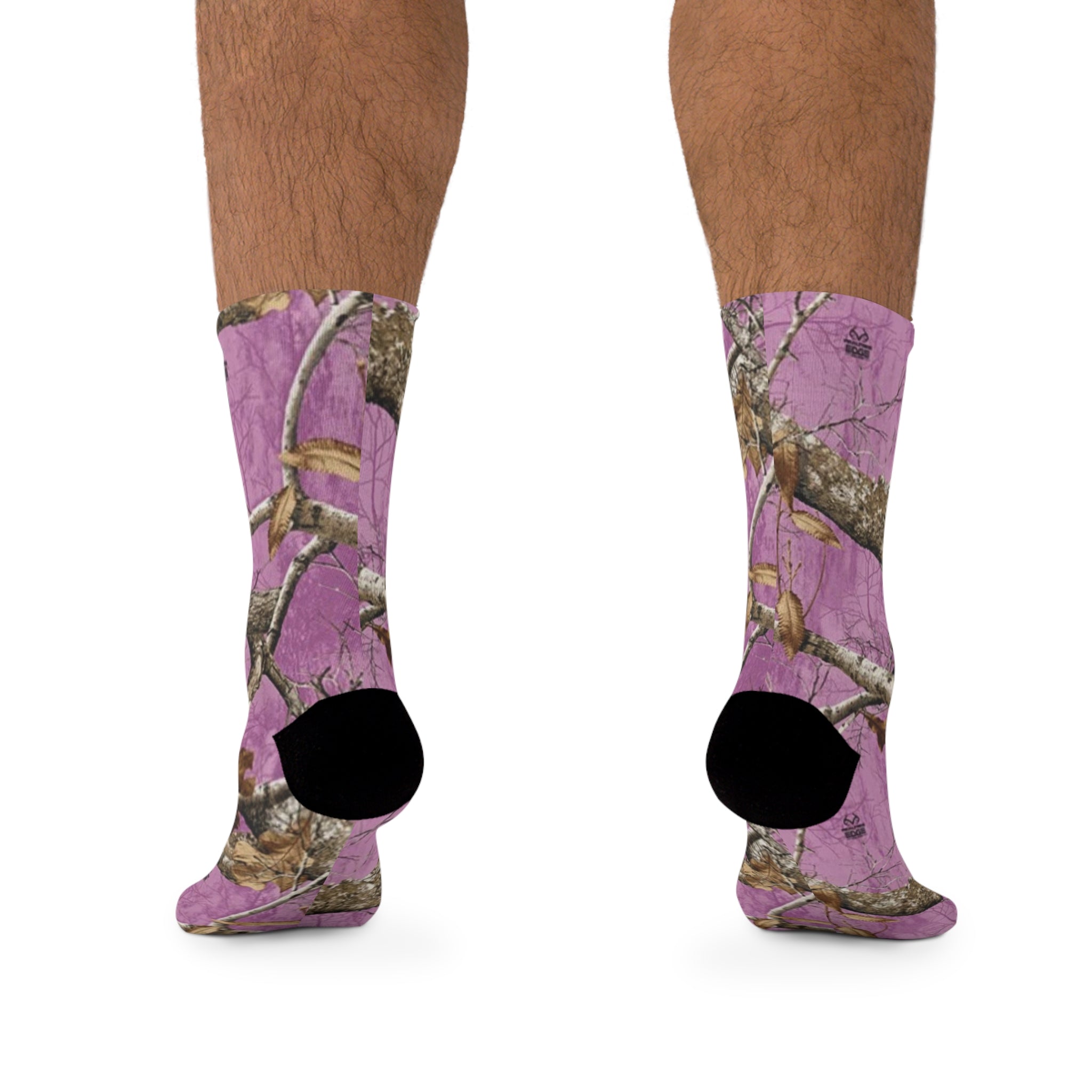 Pink Camo Recycled Poly Socks