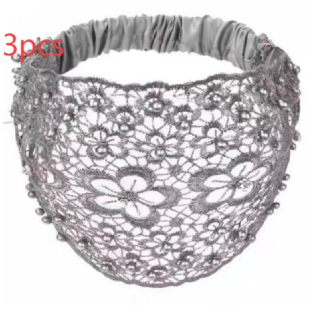 Hollow Hair Band Beaded Douyin Online Influencer Wide Edge