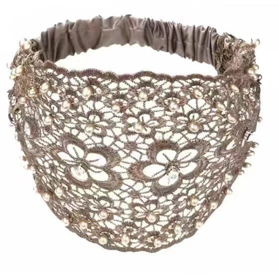 Hollow Hair Band Beaded Douyin Online Influencer Wide Edge