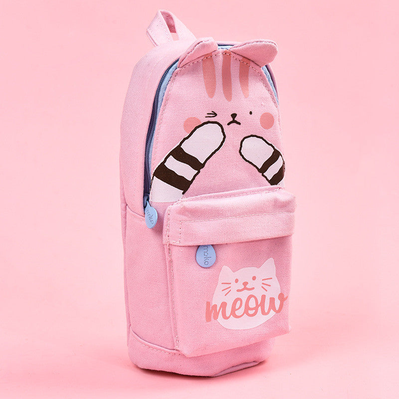 Cute Schoolbag Pen Large Capacity Stationery Bag