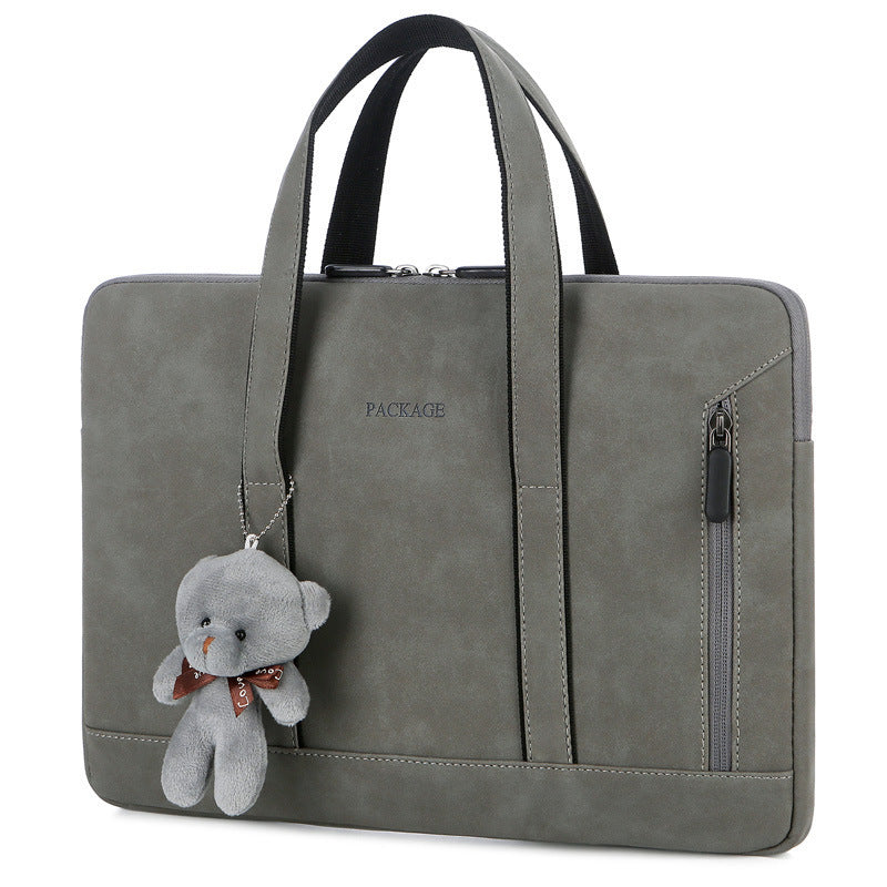 Waterproof PU Leather Briefcase Laptop Bag For Women Business Handbag 13.3 14 15.6 Inch For Macbook Pro 13 15 Case Notebook Bag