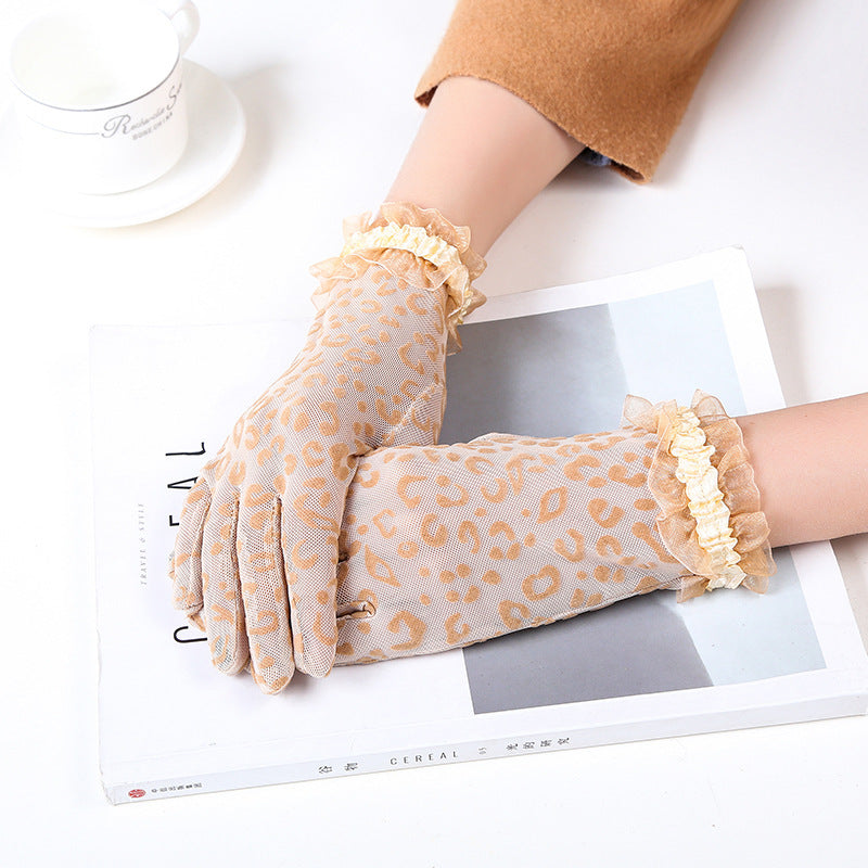 Ladies Lace Sunscreen Gloves