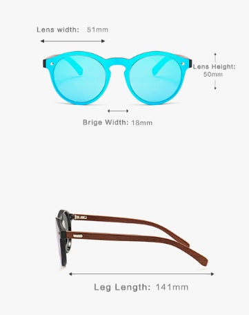 Wood Grain Plastic SunGlasses