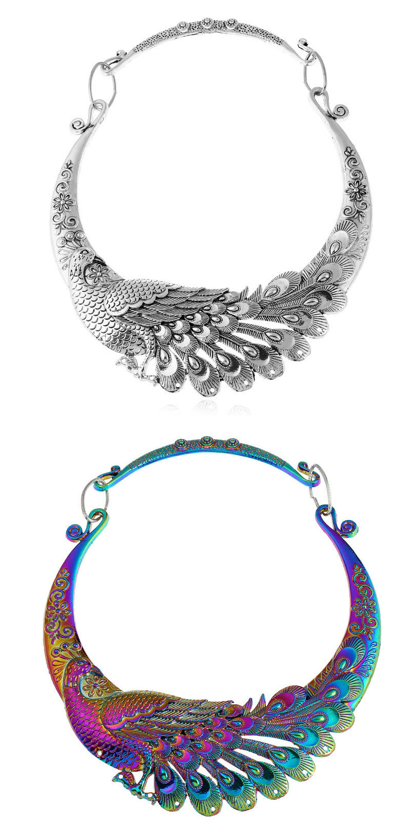 Colorful Atmospheric Peacock Collar