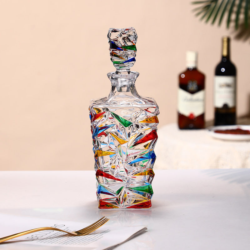 Pink Glacier Decanter and Cups
