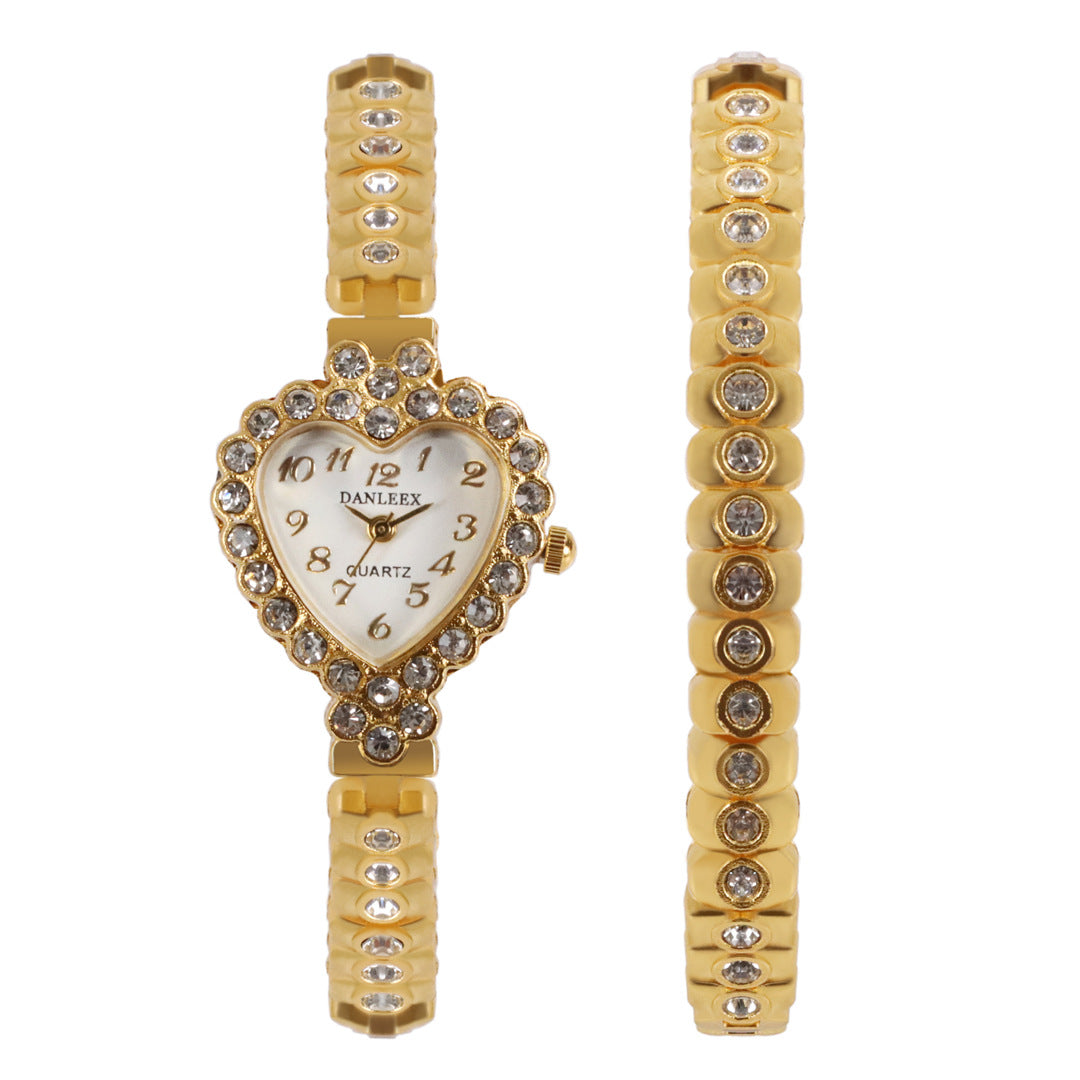 Fashion Personalized Diamond Women's Watch Heart-Shaped Rhinestone