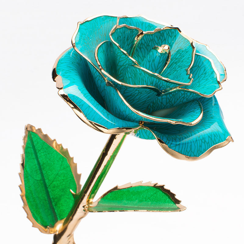24K Gold-Plated Rose Flower With A Gift Box Valentine's Day Gift