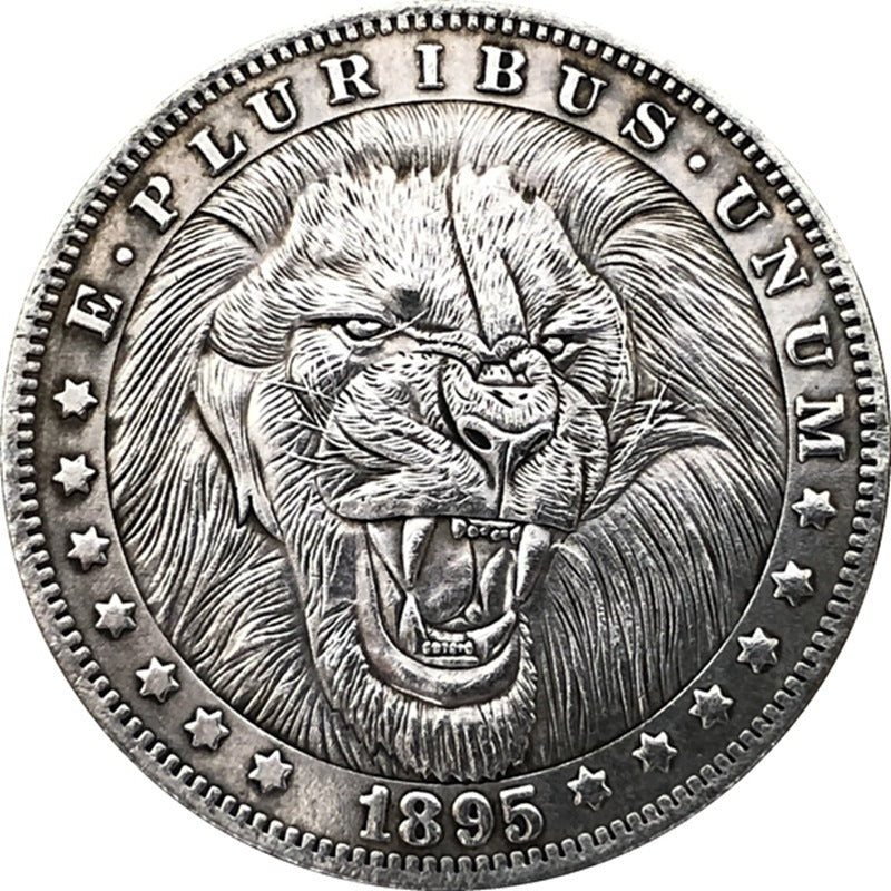 38MM Antique Silver Dollar Coin Morgan's Bum