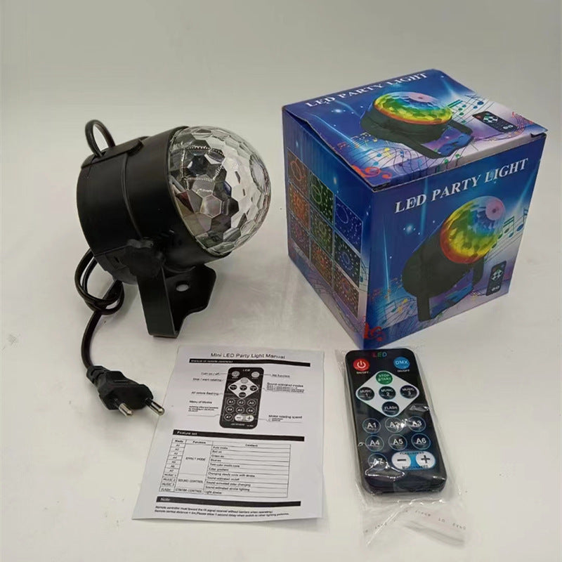 Remote Control LED Magic Ball Mini Crystal Seven-Color Ambience Light