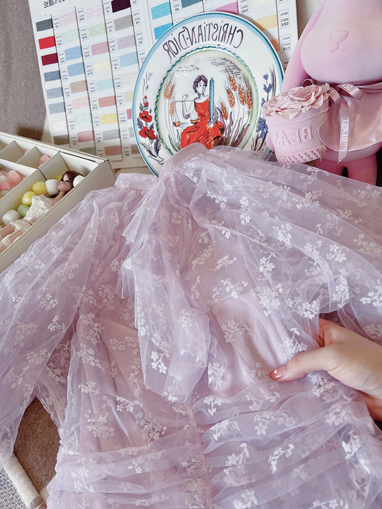 Simple High-End Dress Female Cherry Blossom Lover French Gentle