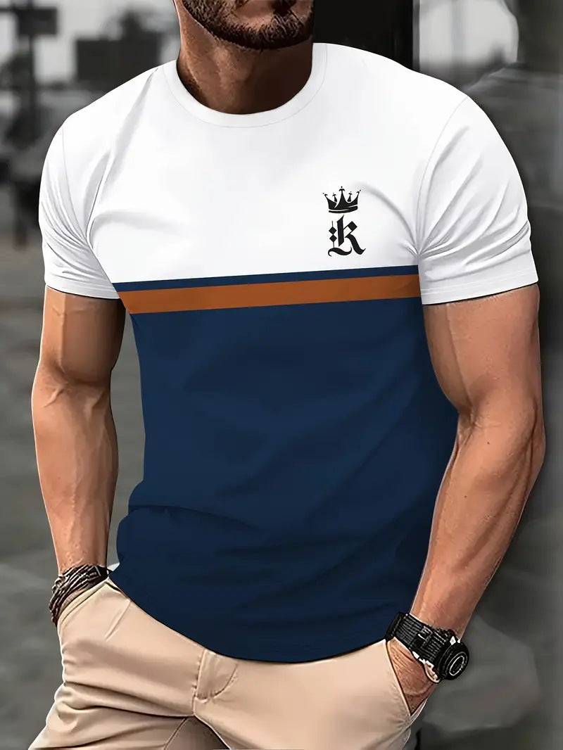 Men's Clothing Sports Digital 3DT T-Shirt Short Sleeve