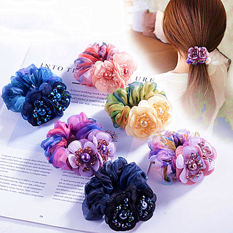 Women's Flower Hair Band Rubber Band Jewelry