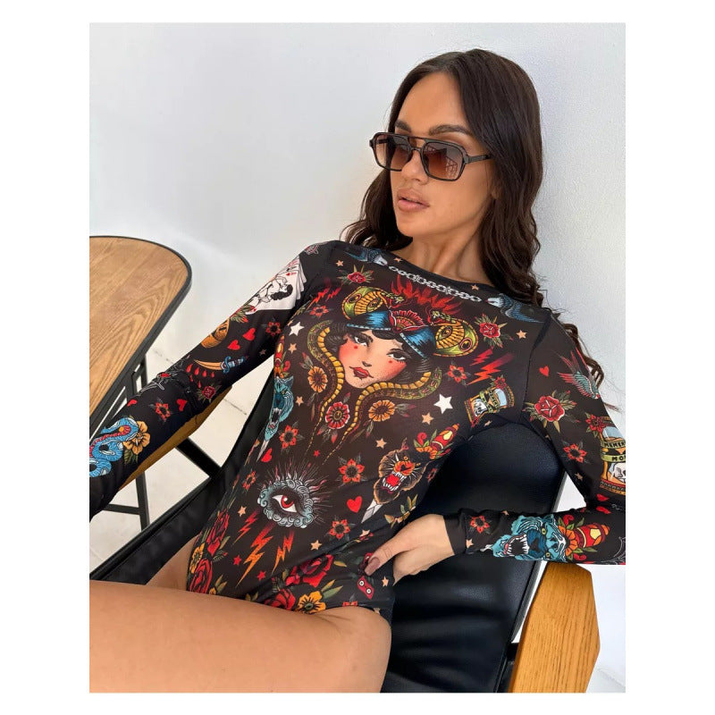 European And American One-Piece Bikini Russian Swimsuit