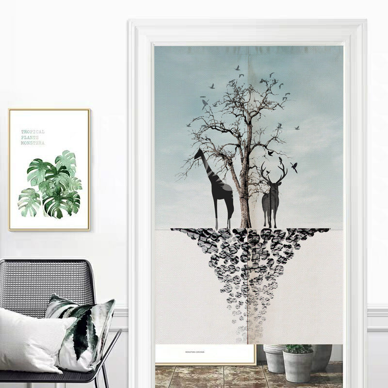 Household Non-Perforated Anti-Mosquito Printing Curtain