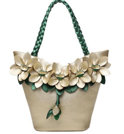 BIRDS Women Tote Designer Bag Leather Handbag Flower Composite Bags Women's Pouch Vintage Bolsas Brands Purse