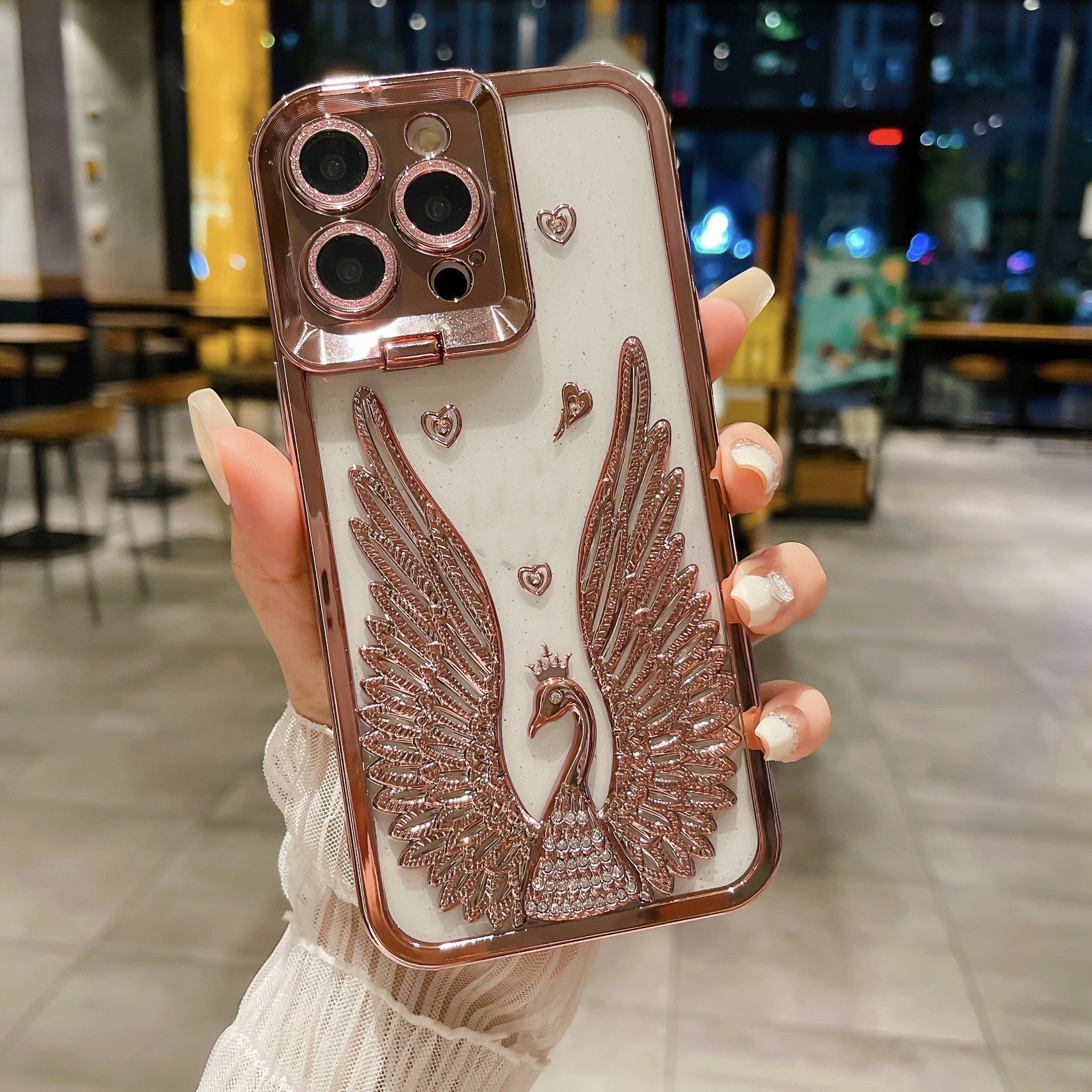 Angel Wing Frame Bracket Electroplating Three-Dimensional Phone Case