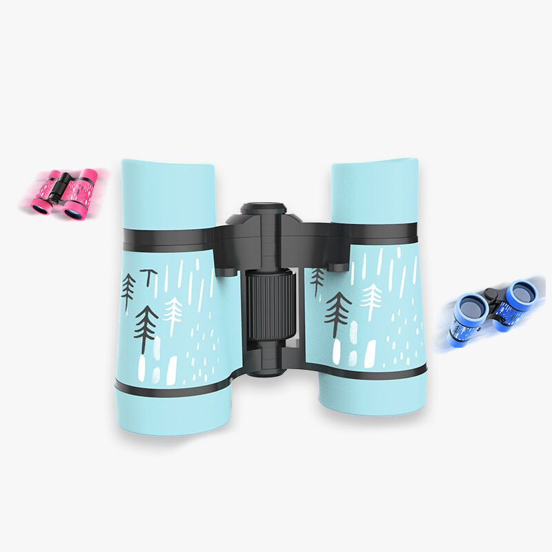 Children Holding Binoculars
