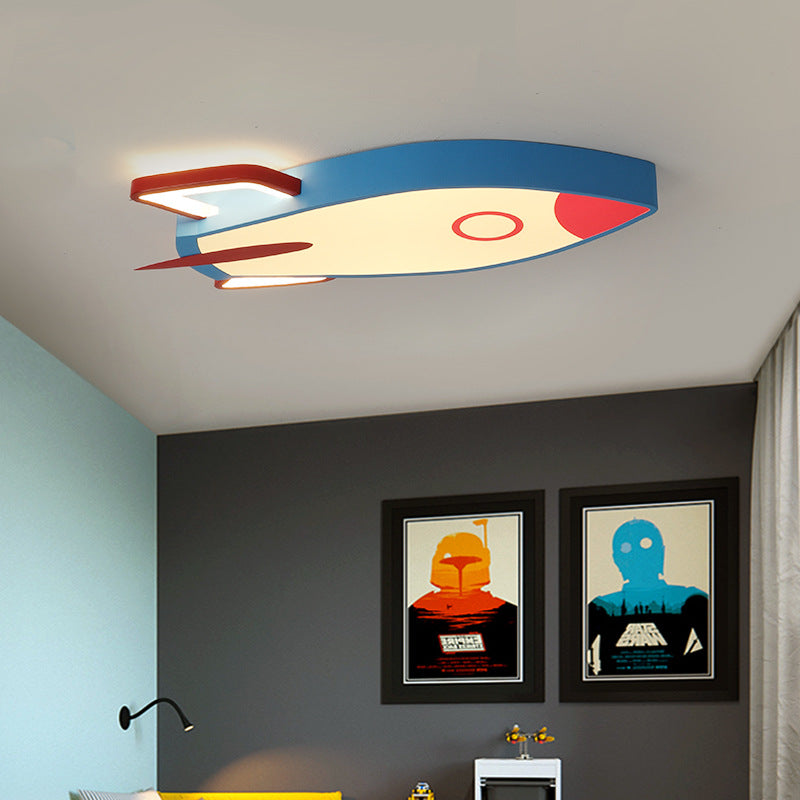 Cartoon Cartoon Children's Creative Rocket-Shaped Aluminum Lamp