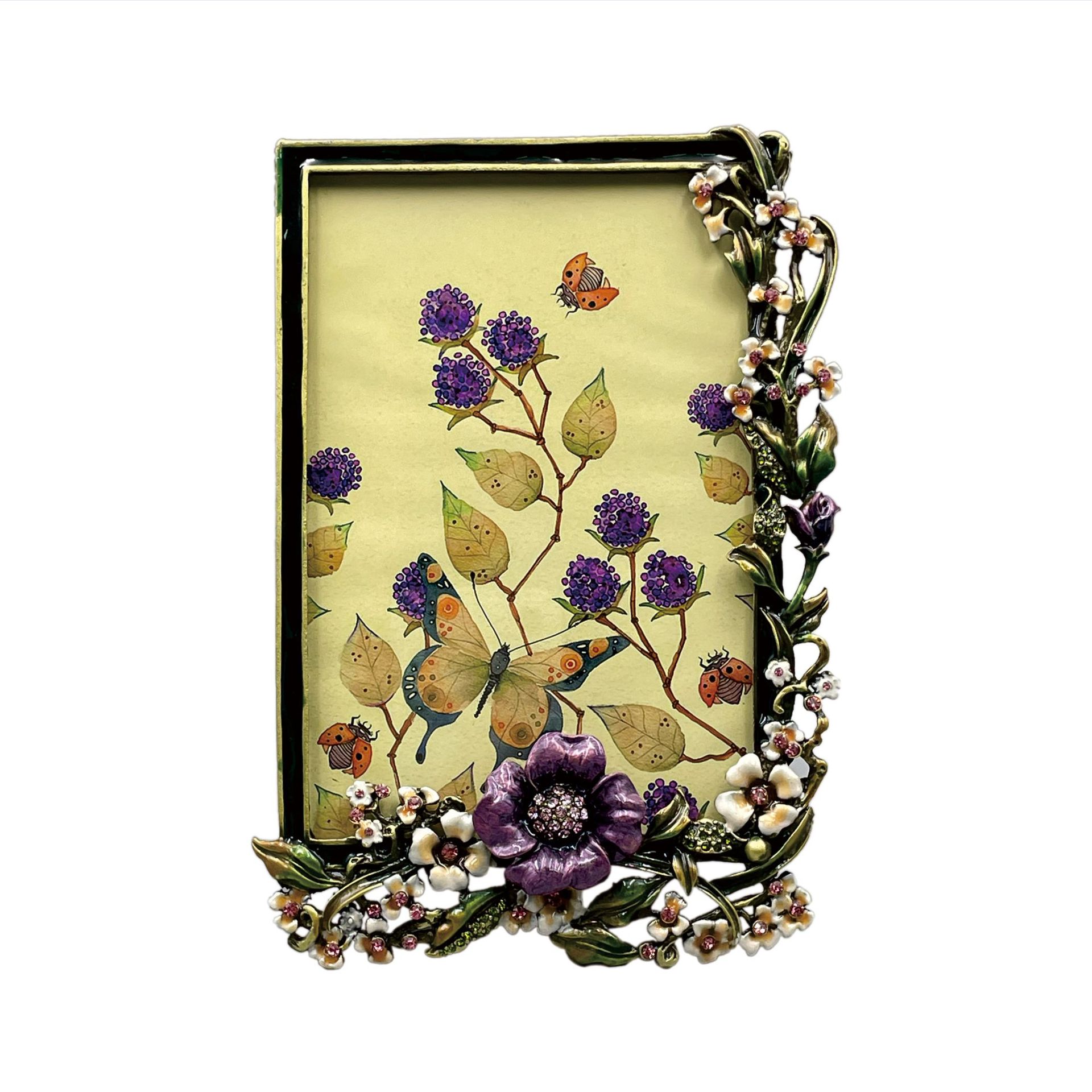 European Creative Enamel Metal Photo Frame