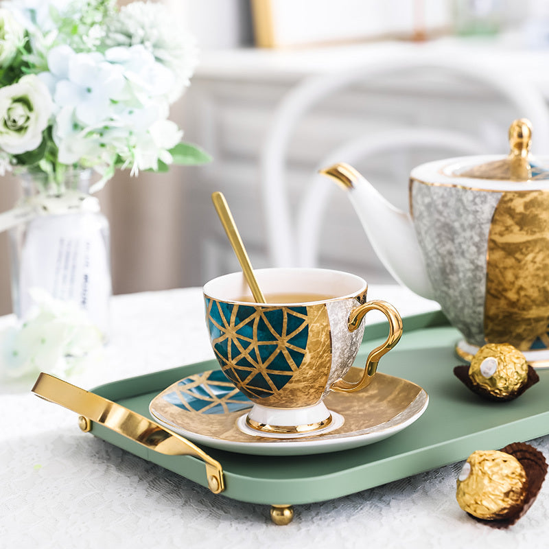 Bone China Coffee Cup and Saucer Set